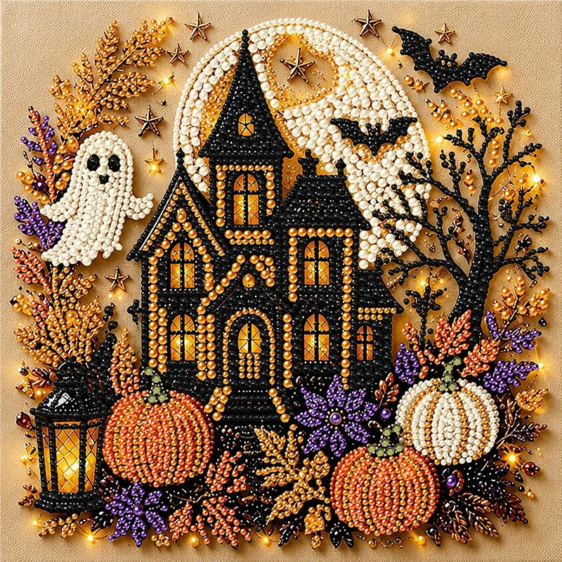 👻✨ Halloween Pearl Art DIY Kit – Turn Tiny Pearls into Spooky-Cute Magic