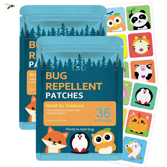 🟢 50% OFF | Mosquito Repellent Cartoon Patches for Kids & Adults