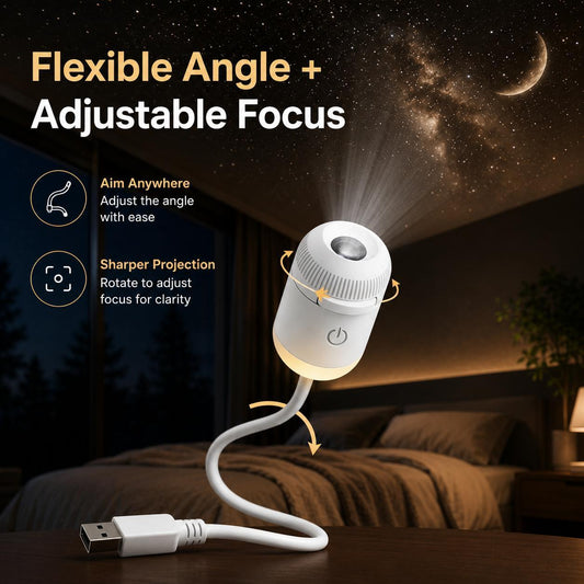 ✨Plug-&-Play HD StarProjector - 24 Galaxy,Butterfly & Ocean Scenes