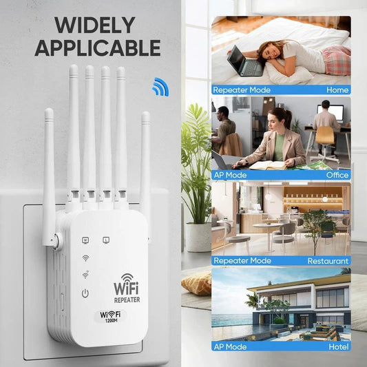 🔥Dual-Band WiFi Range Extender - Stay Connected Everywhere!