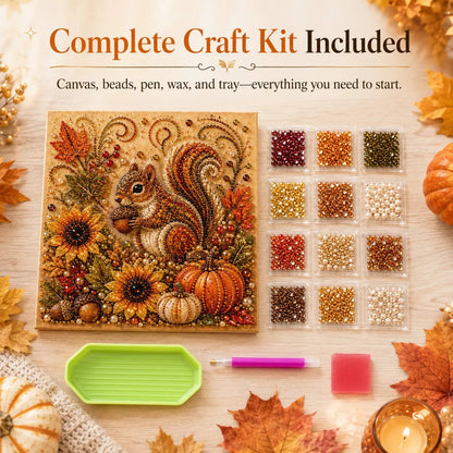 🍂💎 Autumn Pearl Painting Kit – Relaxing DIY Craft to Create Sparkling Fall Artwork 🖌️