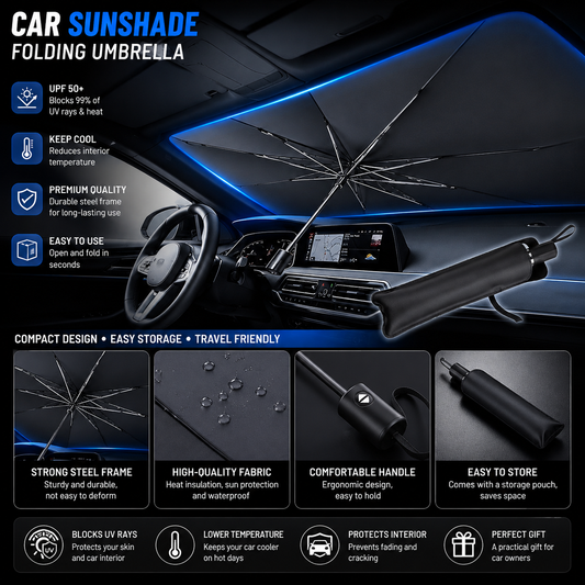 ☀️🚗 SALE 30% Multi Purpose Convenient Foldable Car Windshield Sunshades Interior Protechor Accessorie Part Auto Parasol Umbrella Front Covers