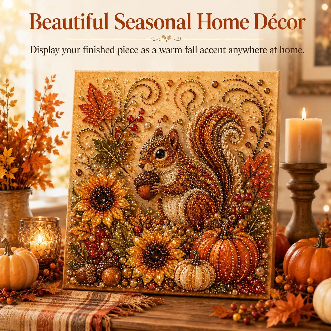 🍂💎 Autumn Pearl Painting Kit – Relaxing DIY Craft to Create Sparkling Fall Artwork 🖌️