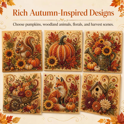 🍂💎 Autumn Pearl Painting Kit – Relaxing DIY Craft to Create Sparkling Fall Artwork 🖌️