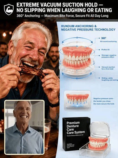 Comfort-fit decorative denture set