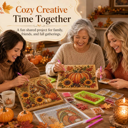 🍂💎 Autumn Pearl Painting Kit – Relaxing DIY Craft to Create Sparkling Fall Artwork 🖌️