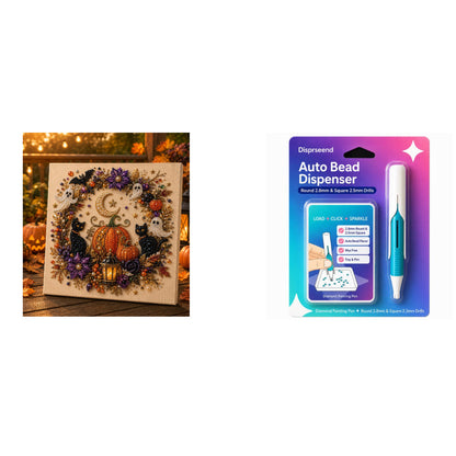👻✨ Halloween Pearl Art DIY Kit – Turn Tiny Pearls into Spooky-Cute Magic
