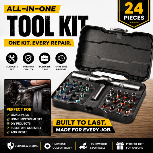 🎉𝗧𝗼𝗱𝗮𝘆'𝘀 𝗦𝗽𝗲𝗰𝗶𝗮𝗹𝘀🔧 24 in 1 DlY Screwdriver Set