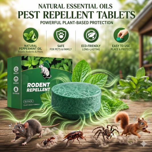 🟢 50% OFF | Natural Peppermint Rodent Repellent Balls (12 Pack) 🌿 Safely Keep Rats, Mice & Pests Away
