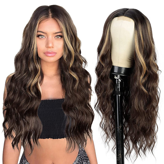 26-inch long gradient wavy wig