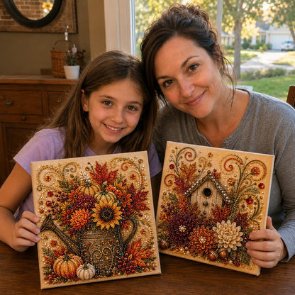 🍂💎 Autumn Pearl Painting Kit – Relaxing DIY Craft to Create Sparkling Fall Artwork 🖌️