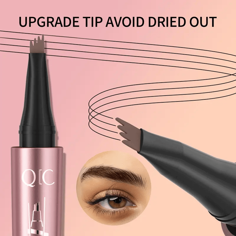 ✨Waterproof Micro-Fork Eyebrow Pencil, Long-Lasting Brow Pen for Natural Hair-Like Strokes