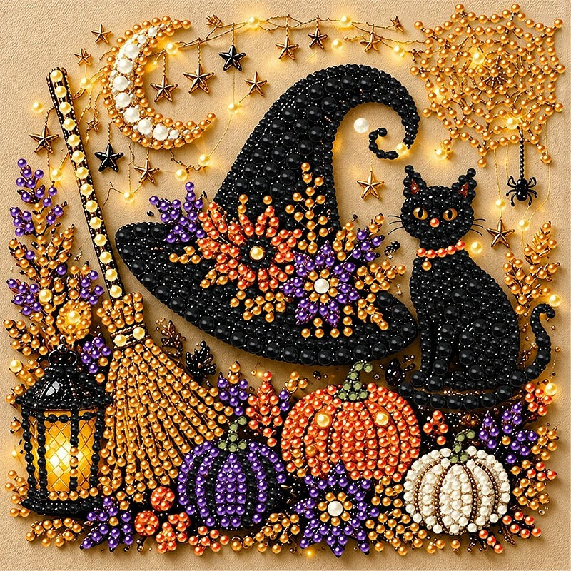 👻✨ Halloween Pearl Art DIY Kit – Turn Tiny Pearls into Spooky-Cute Magic