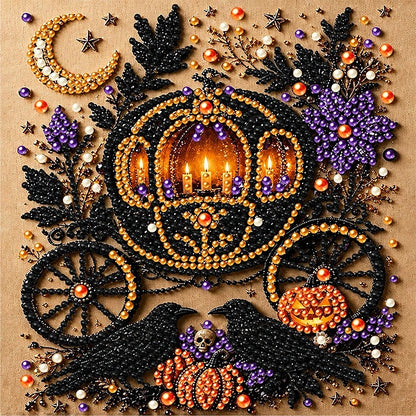 👻✨ Halloween Pearl Art DIY Kit – Turn Tiny Pearls into Spooky-Cute Magic